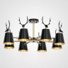 Потолочная люстра с рожками DEER B3 White