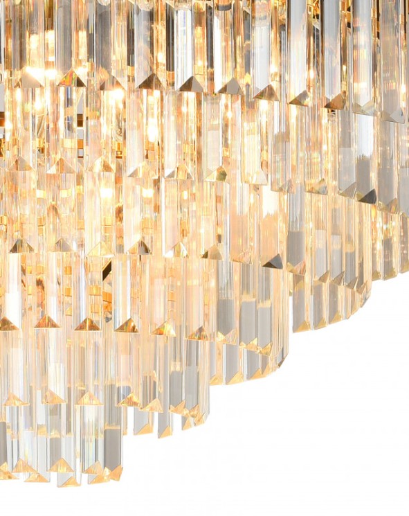 Подвесная люстра Natali Kovaltseva DARIAN 76017/12C GOLD BLACK