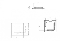 Светодиодная панель Donolux DL18451/4W White SQ Dim
