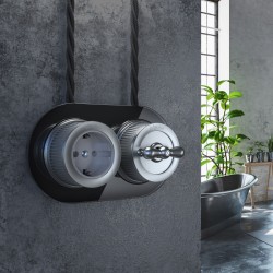 Розетка Werkel WL19-10-01 (Матовый хром)