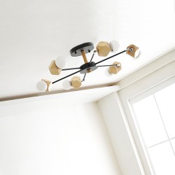 Люстра на штанге JX D78 White